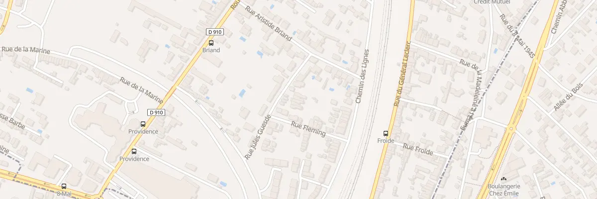 Plan du 23 Rue Jules Guesde à Gond-Pontouvre