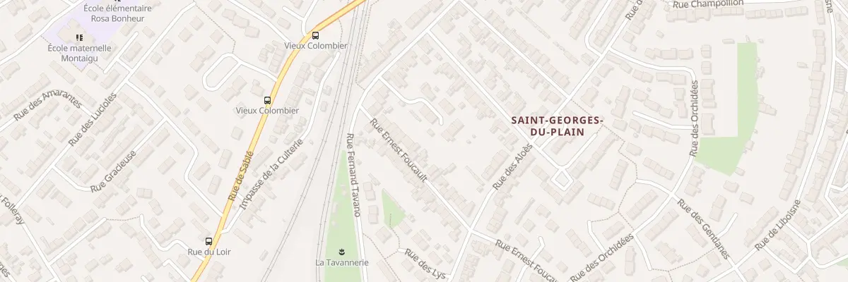 Plan du 23 Rue Ernest Foucault au Mans