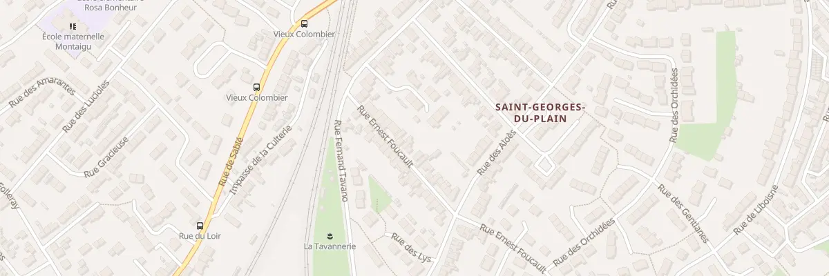 Plan du 27 Rue Ernest Foucault au Mans