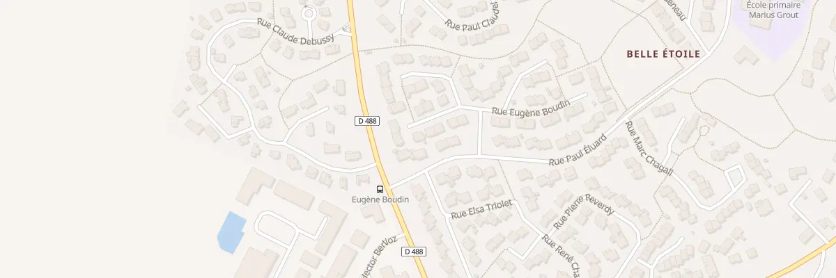 Plan du 9 Rue Eugène Boudin à Montivilliers