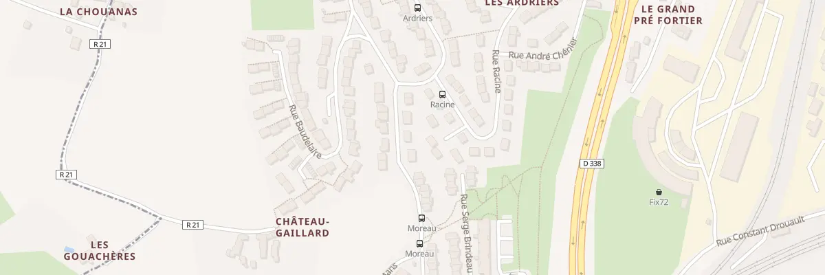Plan du 9 Rue Jean de la Bruyère au Mans