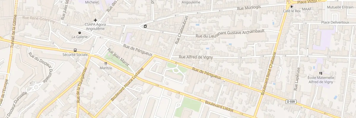 Plan du 152 Rue de Perigueux à Angoulême