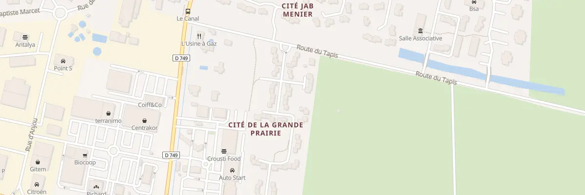 Plan du 13 Cite de la Grande Prairie à Bourgueil