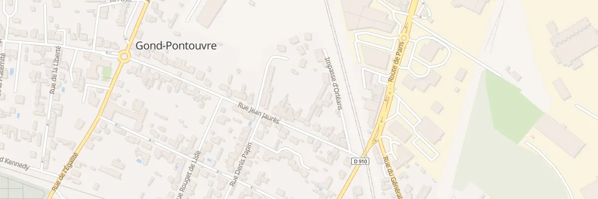 Plan du 25 Rue Jean Jaurès à Gond-Pontouvre