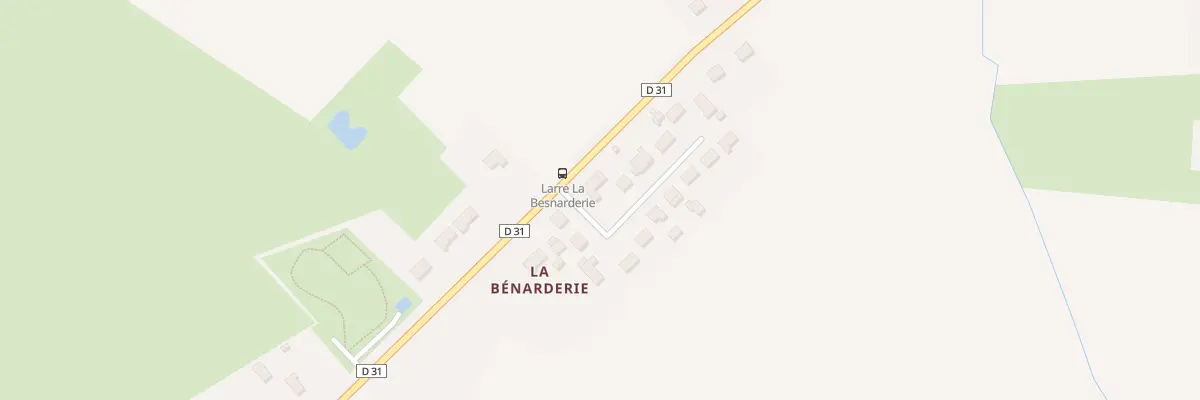 Plan du 2 All de la Bénarderie à Larré