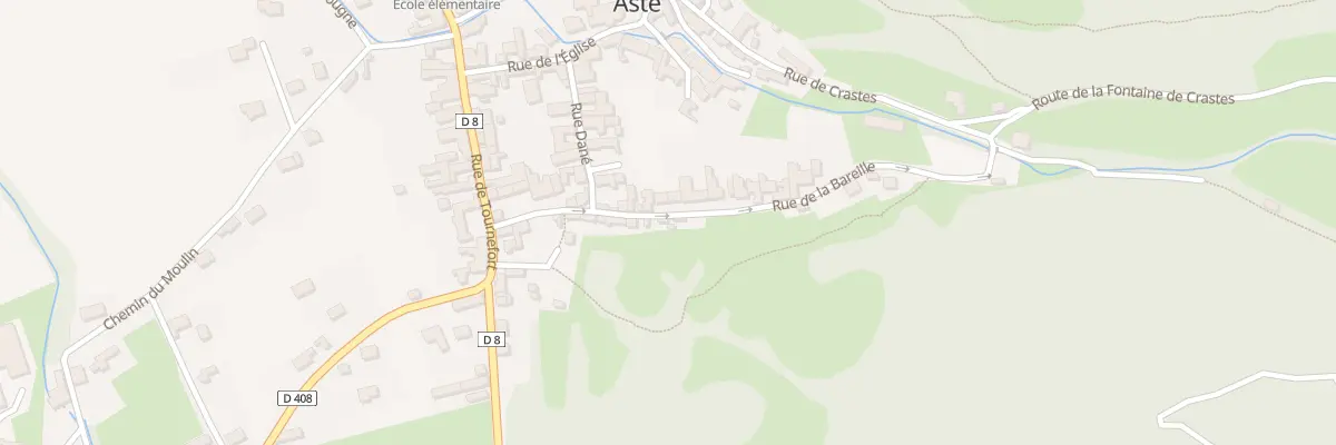 Plan du 18 Rue de la Bareille à Asté