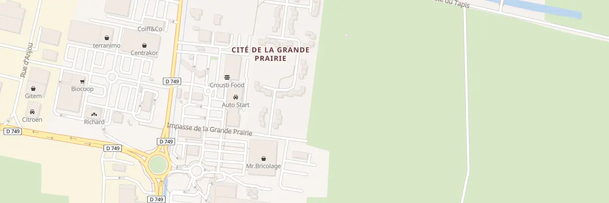 Plan du 25 Cite de la Grande Prairie à Bourgueil