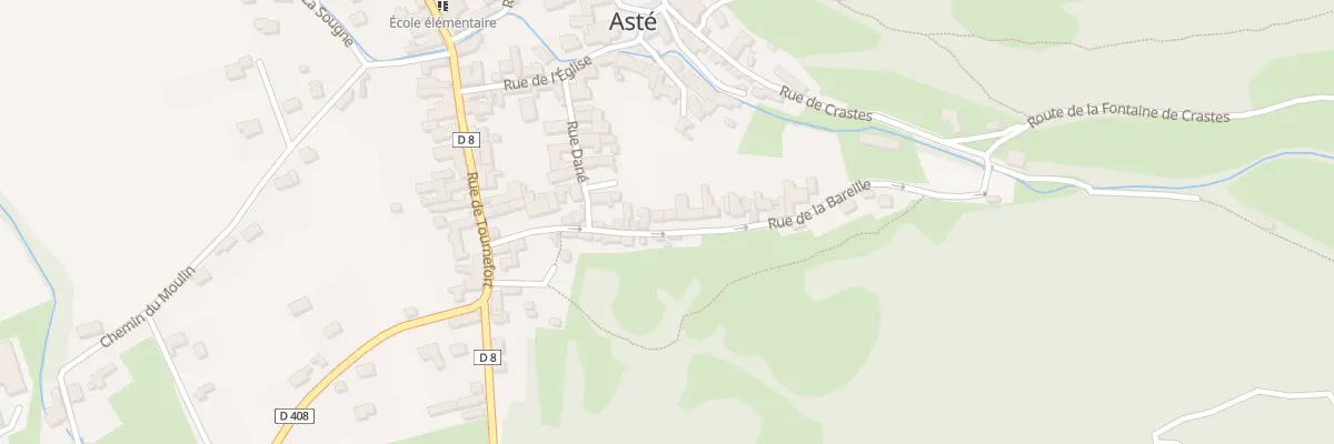 Plan du 17 Rue de la Bareille à Asté