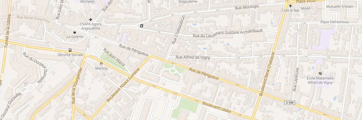 Plan du 158 Rue de Perigueux à Angoulême