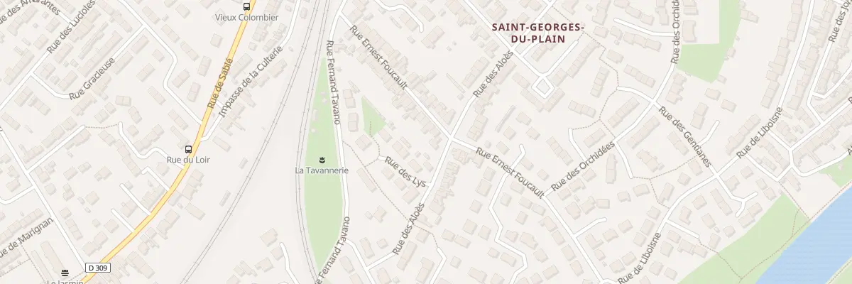 Plan du 46 Rue Ernest Foucault au Mans