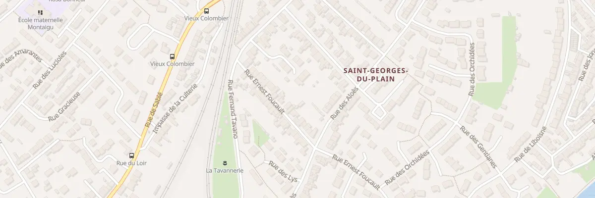 Plan du 33 Rue Ernest Foucault au Mans