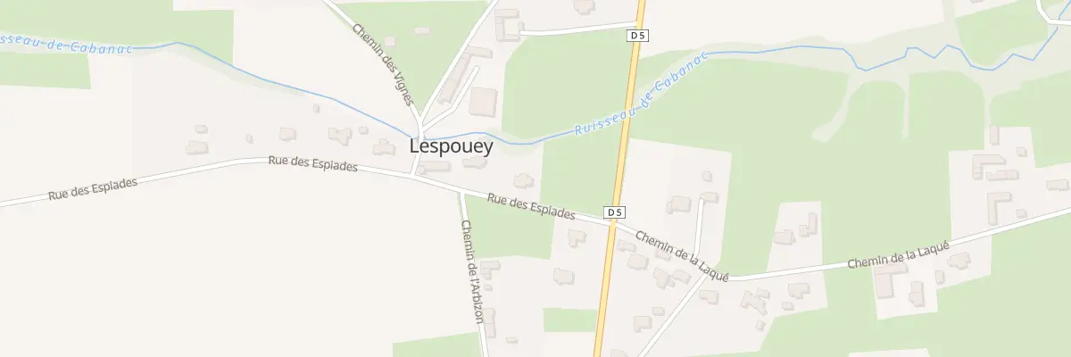 Plan du 6 Rue des Espiades à Lespouey