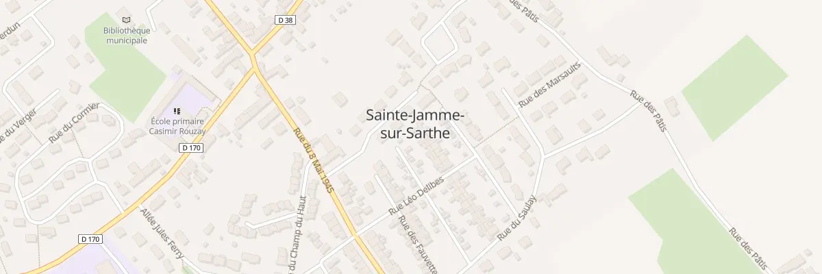 Plan du 13 Rue des Pinsons à Sainte-Jamme-sur-Sarthe