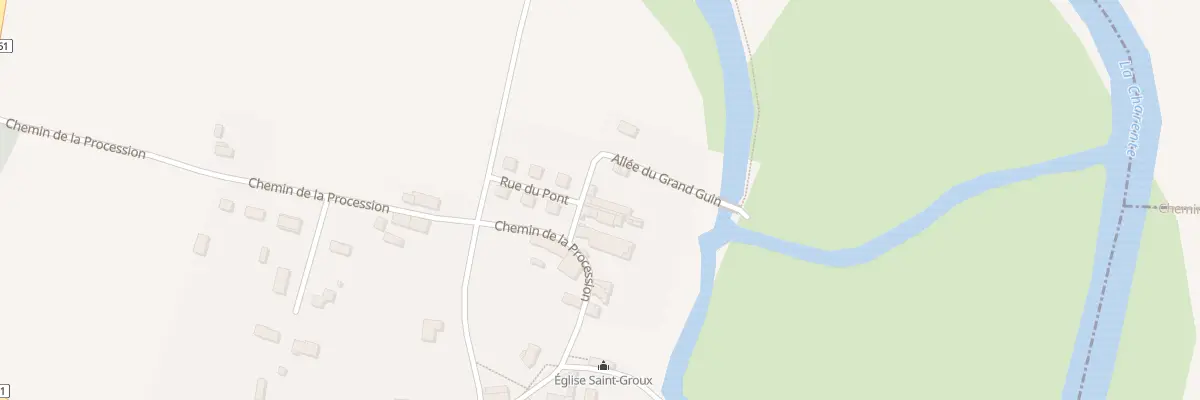 Plan du 4 All du Grand Guin à Saint-Groux