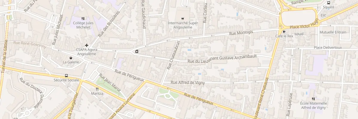 Plan du 20B Rue du Lt Gustave Archambault à Angoulême