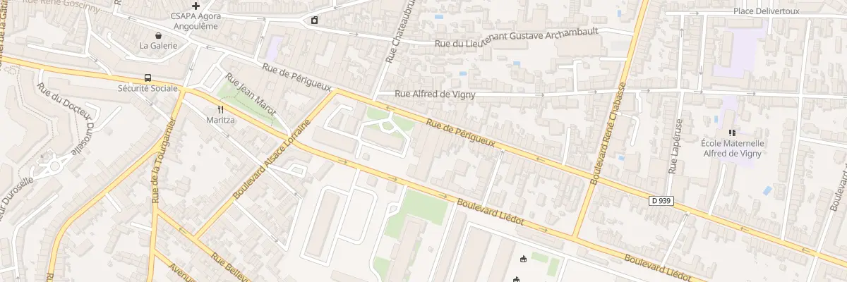 Plan du 169 Rue de Perigueux à Angoulême