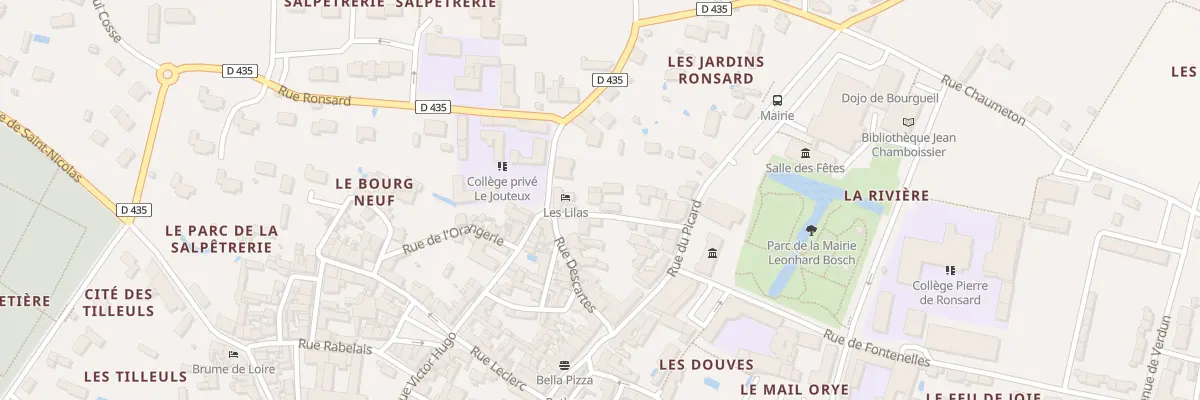 Plan du 8 Rue du Petit Ormeau à Bourgueil