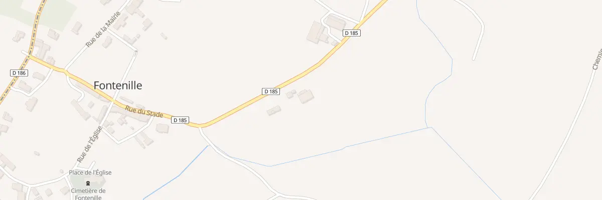 Plan du 10 Rue du Stade à Fontenille