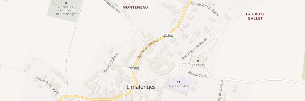 Plan du 8 Rue de la Garenne à Limalonges
