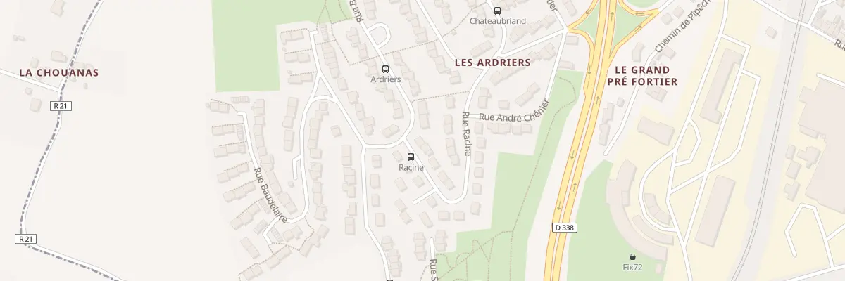 Plan du 44 Rue Racine au Mans