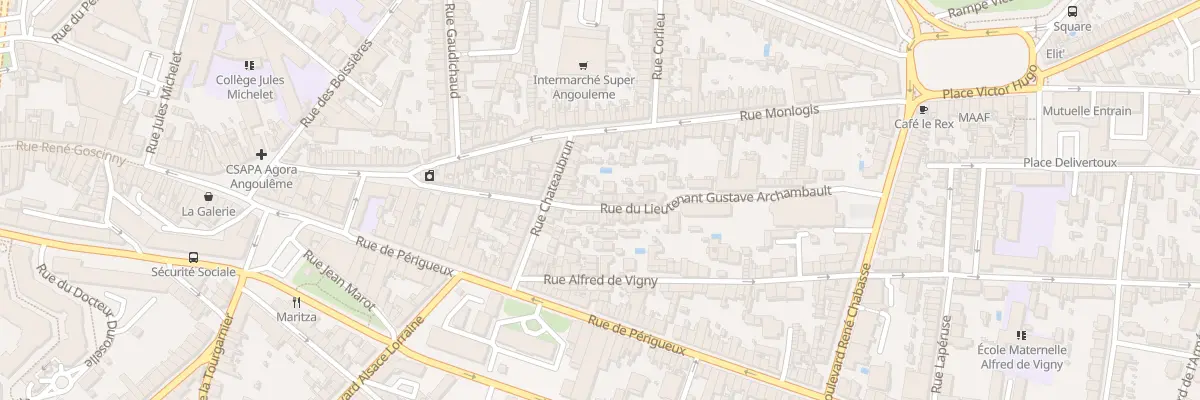 Plan du 24 Rue du Lt Gustave Archambault à Angoulême
