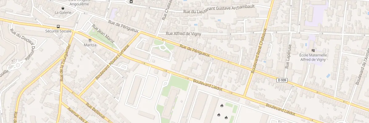 Plan du 175 Rue de Perigueux à Angoulême