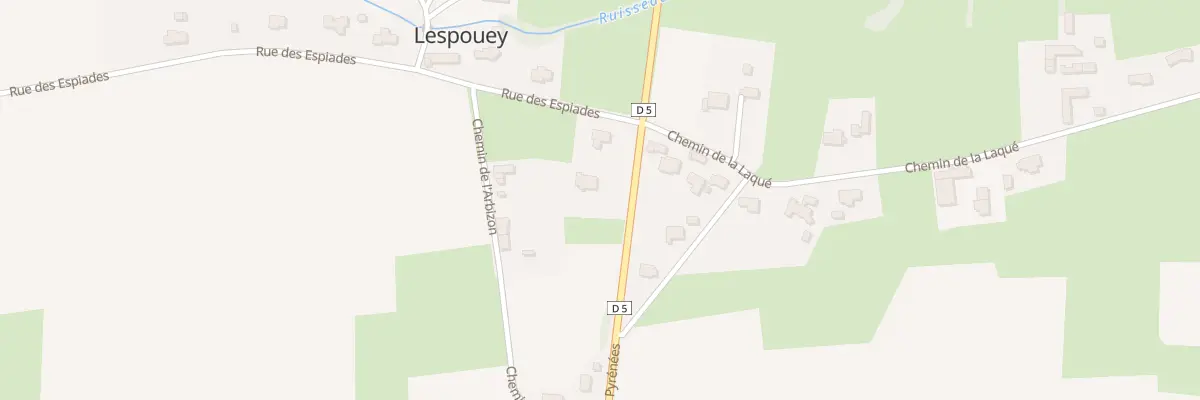Plan du 15 Rue des Pyrénées à Lespouey