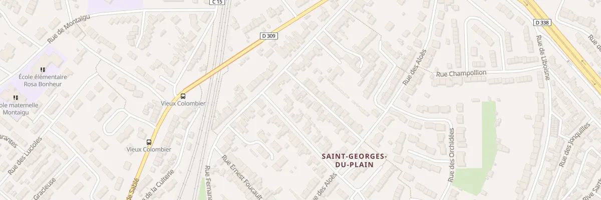 Plan du 6 Rue de la Marquise de Broc au Mans