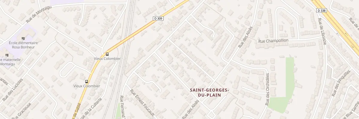 Plan du 8 Rue de la Marquise de Broc au Mans