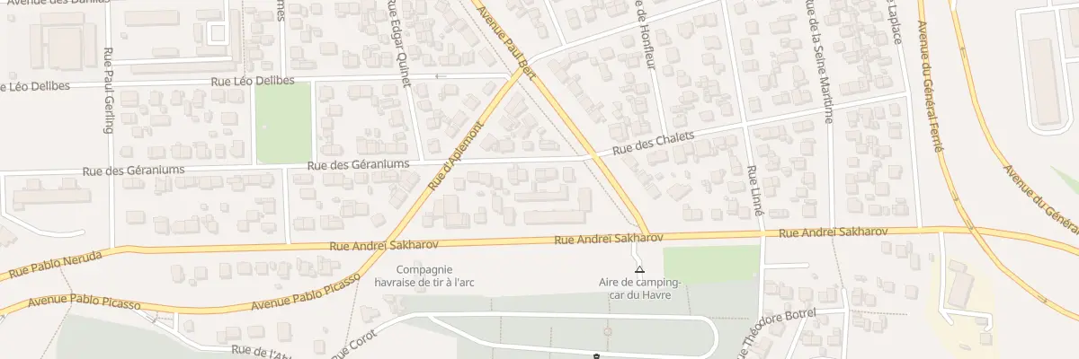 Plan du 110 Rue des Géraniums au Havre