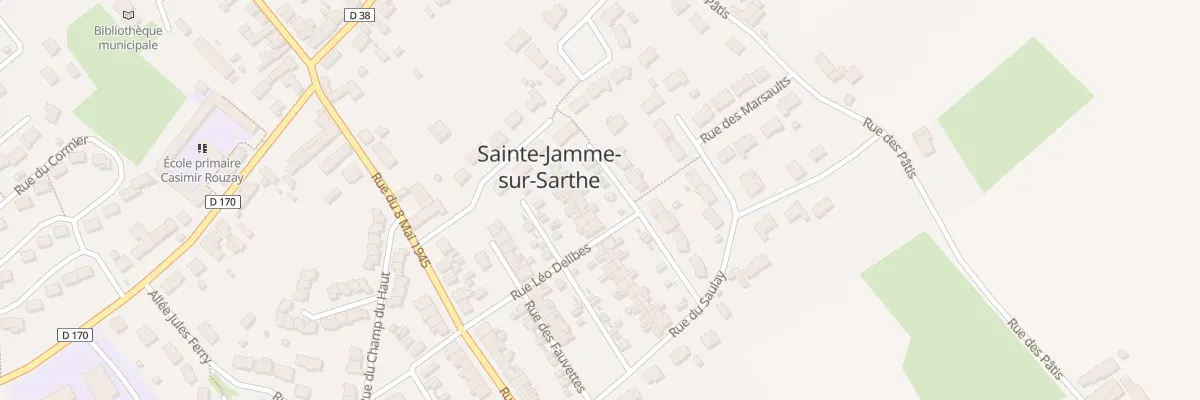 Plan du 5 Rue des Mésanges à Sainte-Jamme-sur-Sarthe
