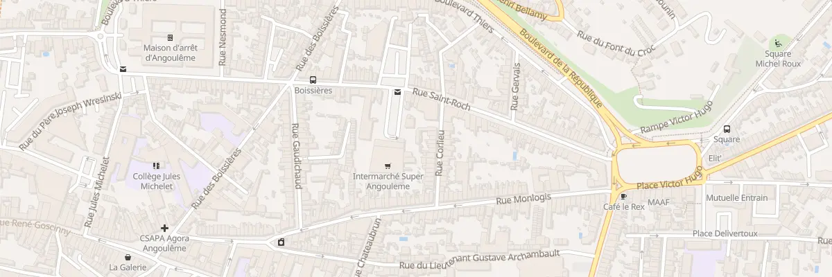 Plan du 5 Rue Corlieu à Angoulême