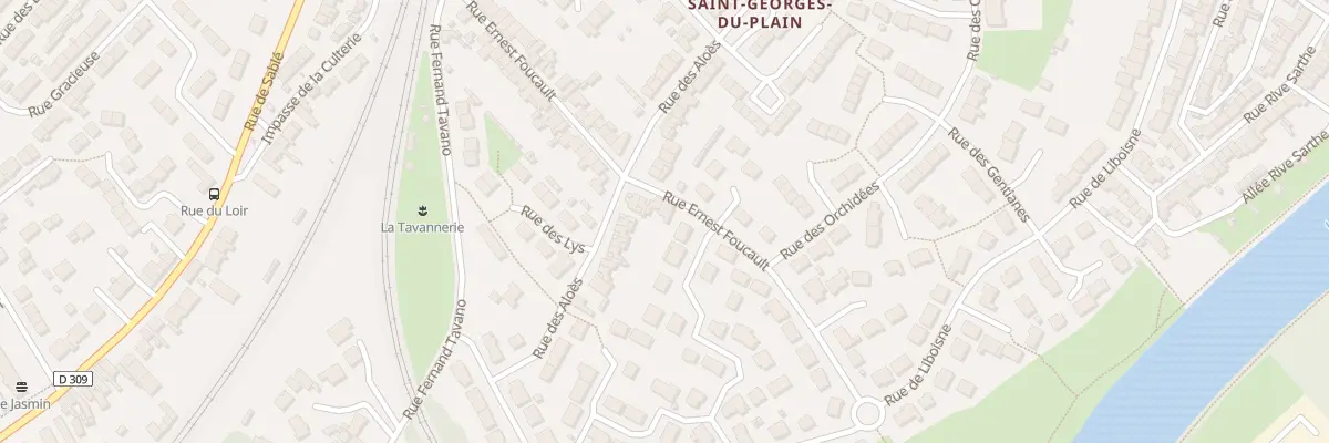 Plan du 56 Rue Ernest Foucault au Mans