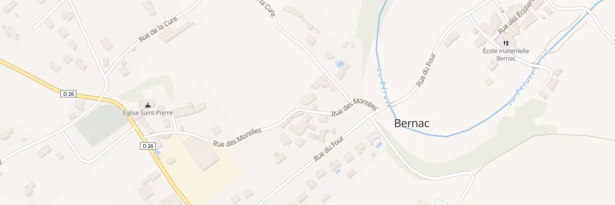 Plan du 13 Rue des Montées à Bernac