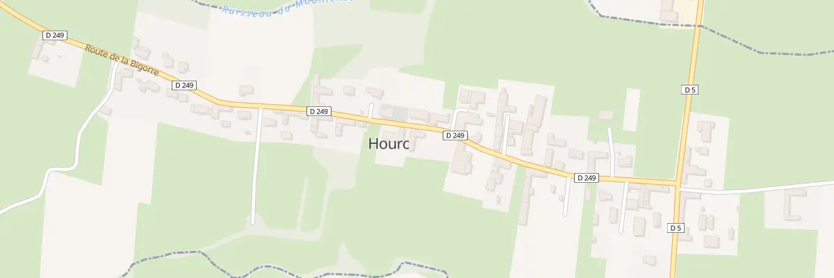 Plan du 13 Rte de la Bigorre à Hourc