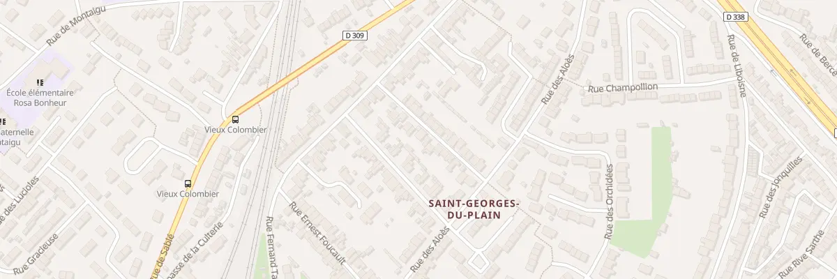Plan du 12B Rue de la Marquise de Broc au Mans
