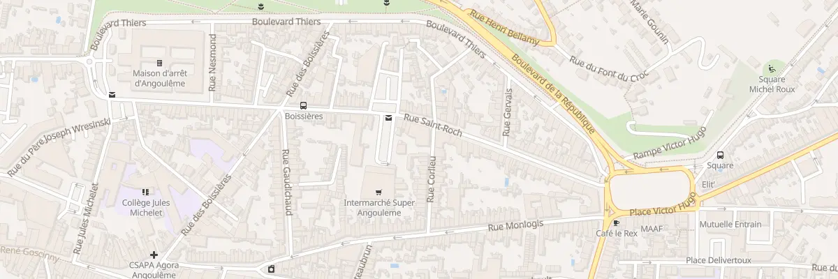 Plan du 3 Rue Corlieu à Angoulême