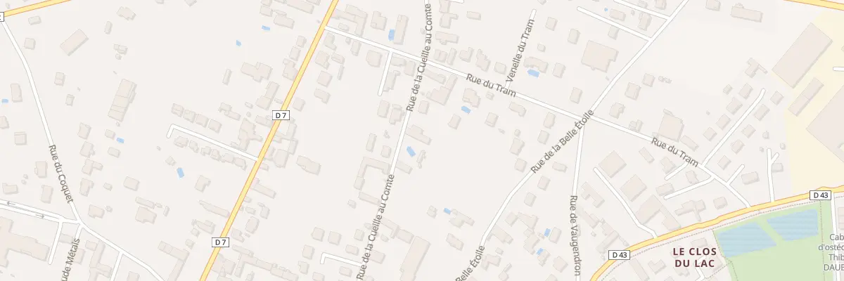Plan du 28 Rue de la Cueille au Comte à Vouillé