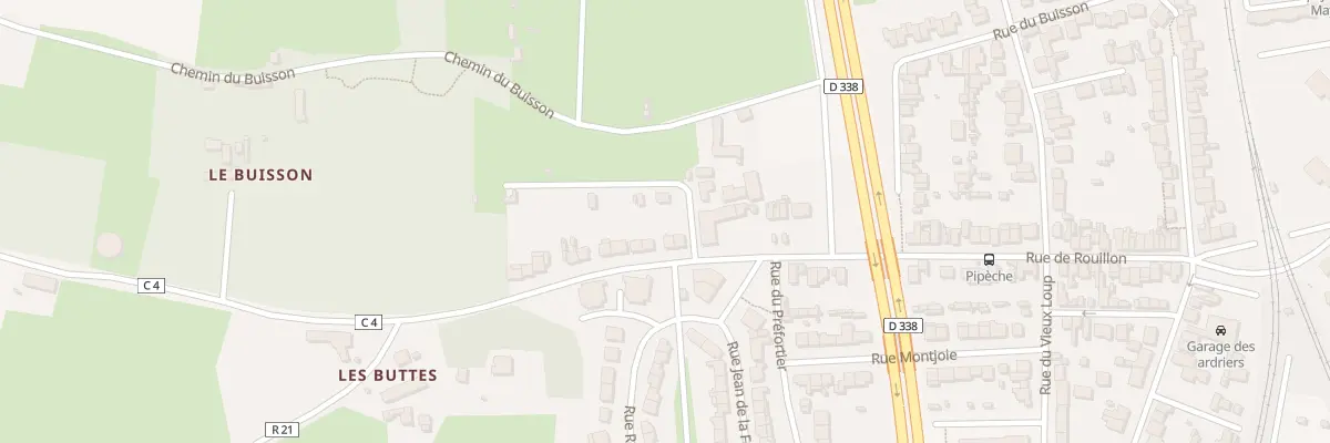 Plan du 98 Rue de Rouillon au Mans