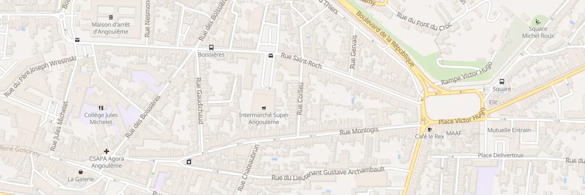 Plan du 15 Rue Corlieu à Angoulême