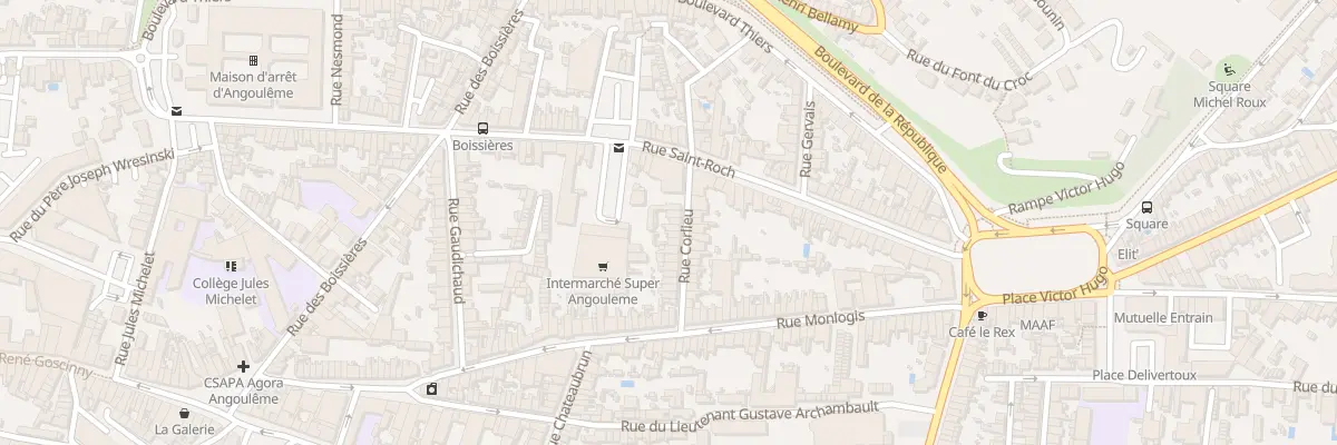 Plan du 9 Rue Corlieu à Angoulême