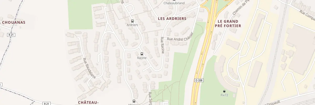 Plan du 32 Rue Racine au Mans
