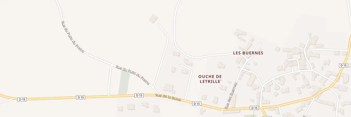 Plan du 1884 Rue de la Boixe à Villejoubert