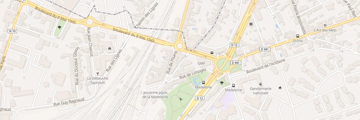 Plan du 2 Rue Madeleine A l’Etang à Angoulême
