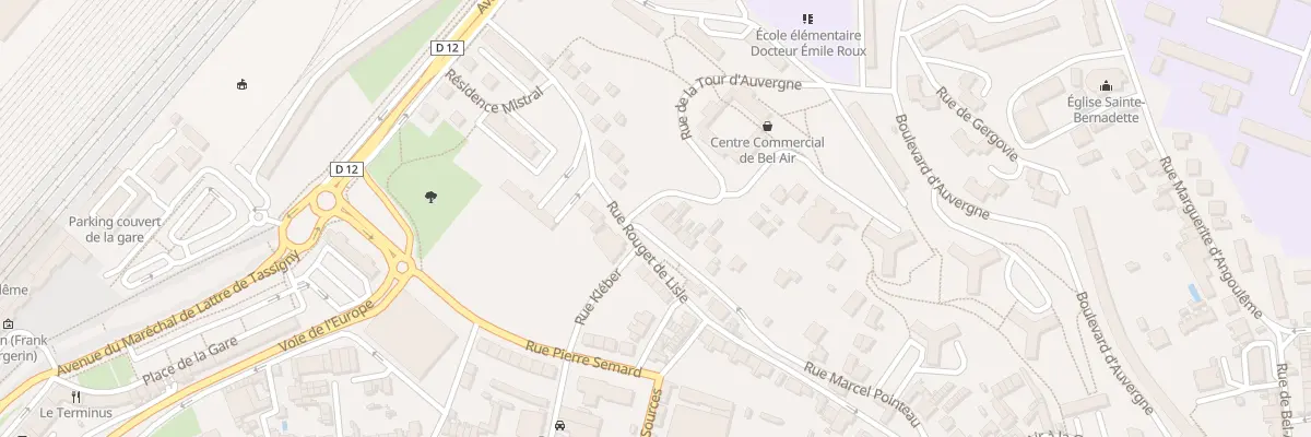 Plan du 1B Rue Marcel Pointeau à Angoulême