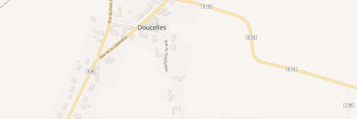 Plan du 10 Rue du Presbytere à Doucelles