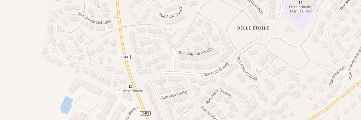 Plan du 2 Rue Eugène Boudin à Montivilliers