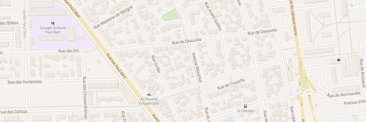 Plan du 9 Av Réaumur au Havre