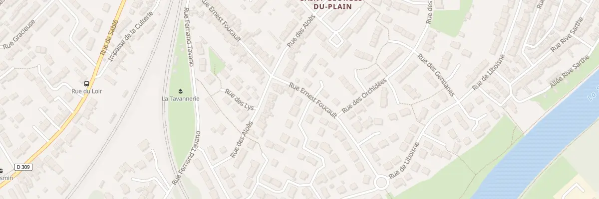 Plan du 58 Rue Ernest Foucault au Mans