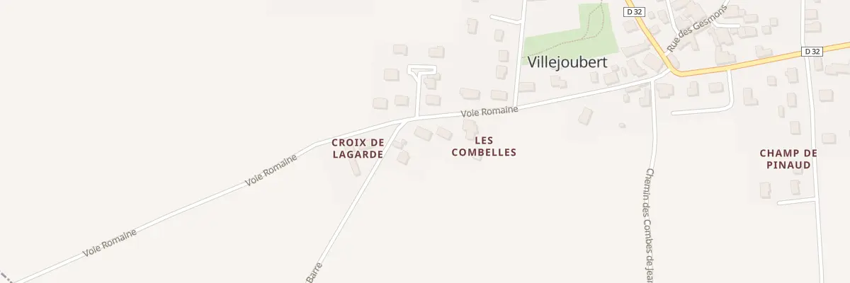 Plan du 5161 Les Combelles à Villejoubert